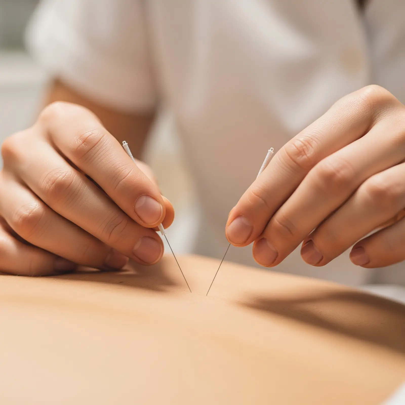 Material empleado en una sesión de acupuntura